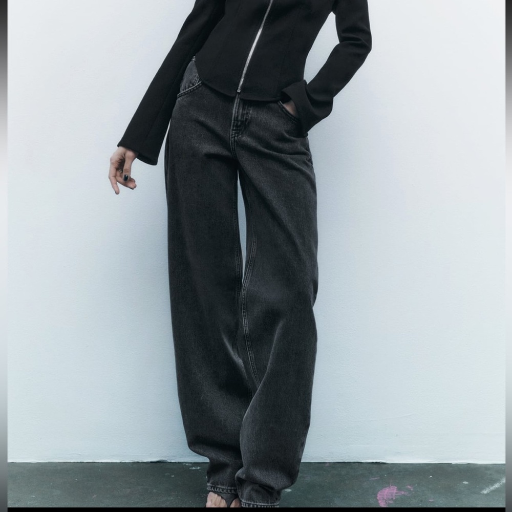 Zara ZW high rise baggy jeans